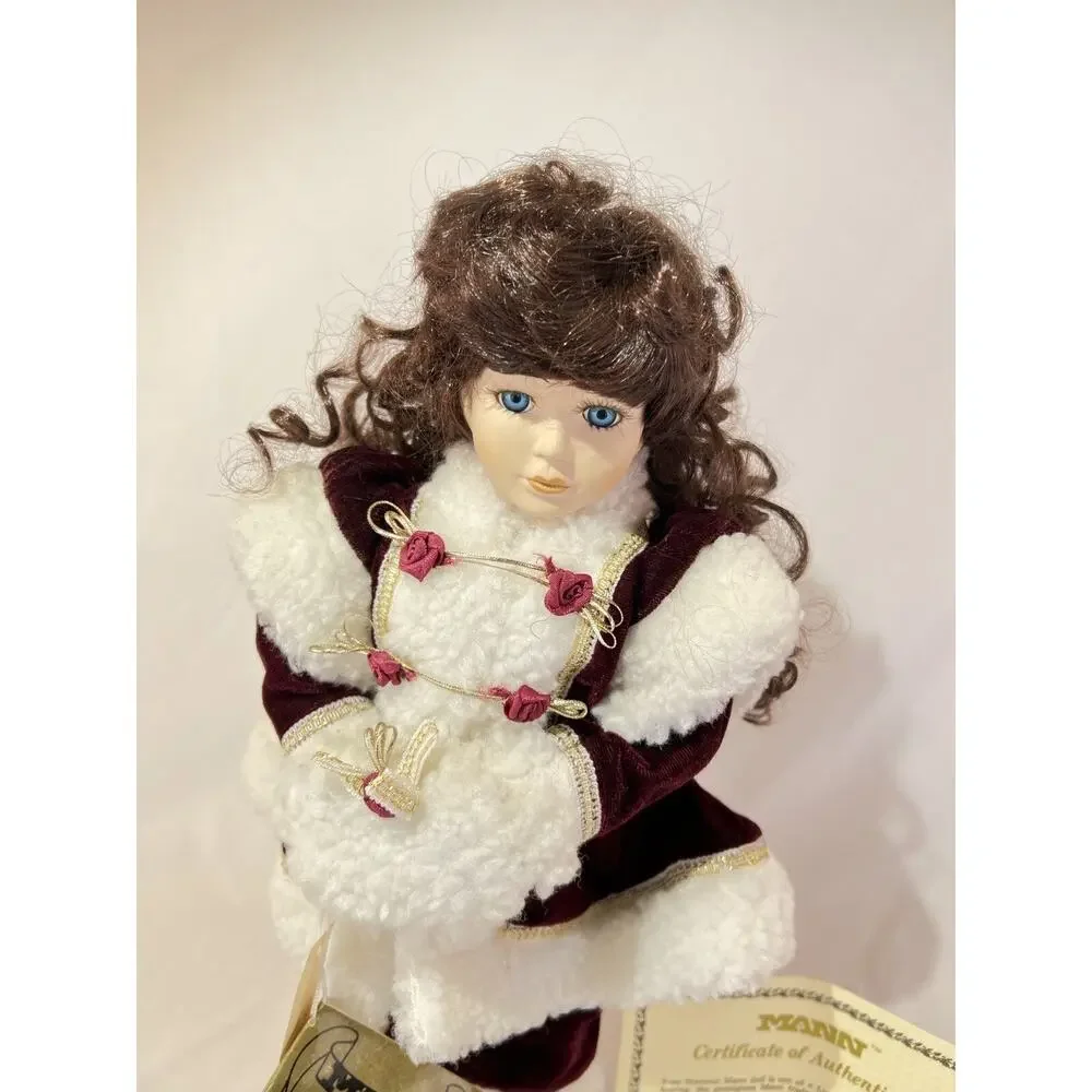 14.5” A Connoisseur Collection Doll by Seymour Mann Christmas Doll w box VINTAGE